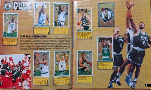 NBA Kosárladba Panini Matricás album 1996-1997