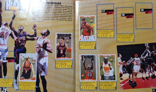 NBA Kosárladba Panini Matricás album 1996-1997