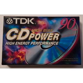   TDK CD Power Bontatlan (High Bias PRECISION RC III.) 90 perces kazetta