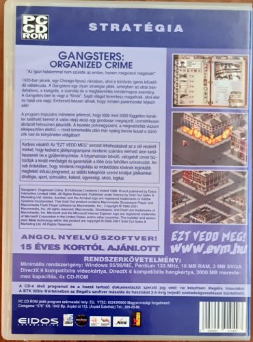 Gangsters PC játékszoftver
