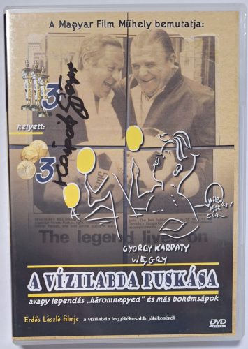 A vízilabda Puskása DVD film Kárpáti György Kárpáti aláírásával