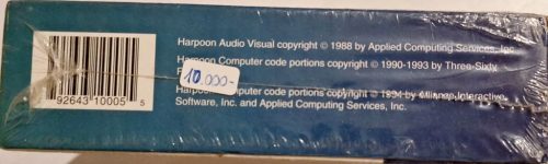 Harpoon Classic bontatlan dobozos PC játék (Alliance Interacitve Software) 386-os gépekre 1993