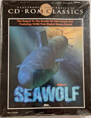 Seawolf SSN-21 bontatlan dobozos PC játék (Electronic Arts) 386/486-os gépekre 1994