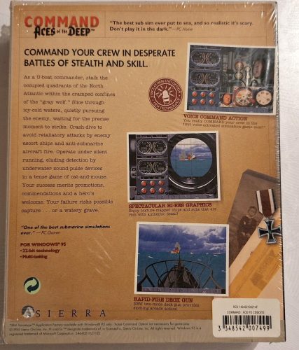 Command Aces os the Deep bonatatlan PC játék 486-os gépekre WINDOWS 95-re