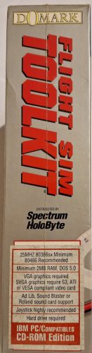 Fligh Sim Toolkit bonatatlan PC játék/Program (Domark) 386-os gépekre 1993