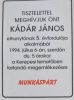 Meghívó Kádár János megemlékezésére 1994 (Munkáspárt)