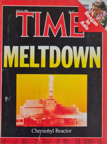 Time magazin 1986 május, 19. szám. Címlapon Csernobil atomreaktor