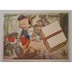 Walt Disney Pinokkió képeslap-levelezőlap (1930-as évek) Hunnia film kiadása