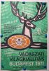 Vadászati Világkiállítás Budapest 1971 kiállítási plakát