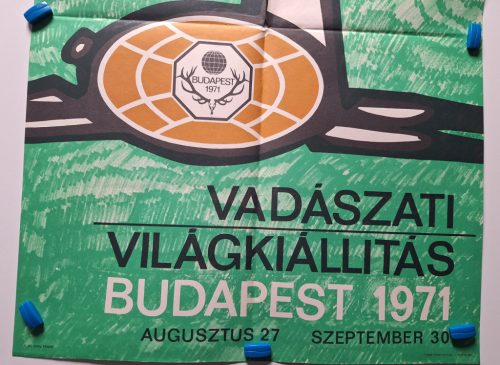 Vadászati Világkiállítás Budapest 1971 kiállítási plakát
