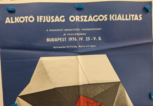 Alkotó Ifjúság Országos Kiállítás (BNV) 1976 propaganda plakát