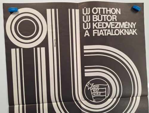 I.Ifjúsági Bútorkiállítás plakát (KISZ) TISZA bútoripari vállalat bemutatója (BNV, HUNGEXPO) 1971