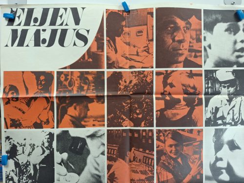 Éljen Május 1. Propaganda plakát 1973 (Szakszervezetek Országos Tanácsa plakát)