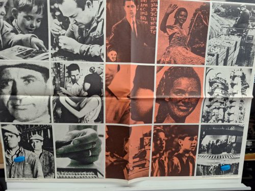 Éljen Május 1. Propaganda plakát 1973 (Szakszervezetek Országos Tanácsa plakát)