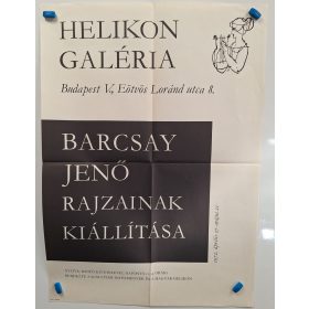   Helikon Galéria Barcsay Jenő rajzainak kiállítása 1972 plakát