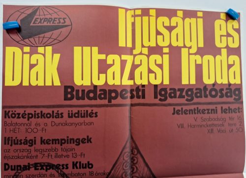 Ifjúsági és Diák Utazási Iroda (Express) budapesti igazgatóság plakát 