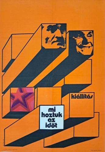 Mi hoztuk az időt, kiállítás plakát, So-Ky jelzéssel, 1972
