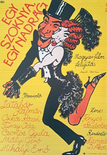 Egy szoknya, egy nadrág filmplakát, A2-es méret, B.S jelzéssel