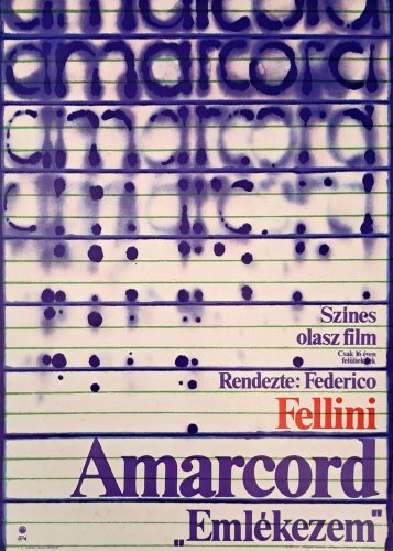 Fellini: Amarcord - Emlékezem filmplakát, 1976, A2-es méret