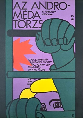 Az Androméda törzs filmplakát, A2-es méret, B.I jelzéssel, 1972