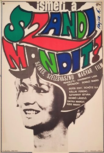 Ismeri a Szandi Mandit? Moziplakát, A2-es méretben, Vajda jelzéssel, 1969