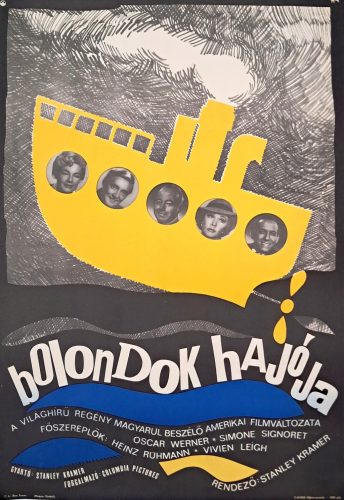 Bolondok hajója filmplakát, A2-es méret, 1969, Stanley Kramer filmje