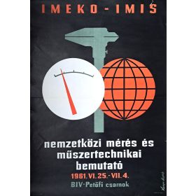   Nemzetközi Mérés és Műszertechnikai bemutató plakát (BIV. Petőfi Cs.) 1961