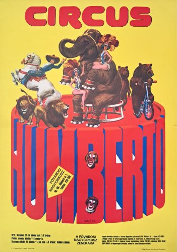 Cirkusz, Circus Humberto plakát, Benkő Sándor plakátja, 1978