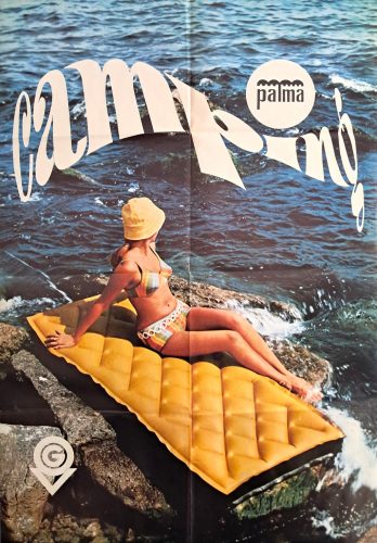 Palma matrac reklám plakát, 1970-es évek