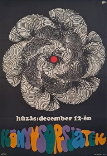 Könyvsorsjáték reklámplakát, So-Ky jelzéssel, 1971