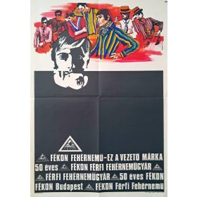   Fékon fehérnemű 50 éves plakát, Simonyi E. jelzéssel, 1970
