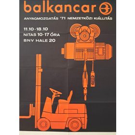   Balkancar, Anyagmozgatás Nemzetközi Kiállítás plakát, 1971