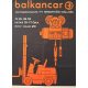 Balkancar, Anyagmozgatás Nemzetközi Kiállítás plakát, 1971