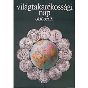 Világtakarékossági nap 1975. Október 31. plakát