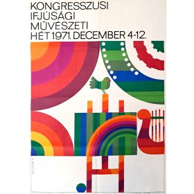   Kongresszusi Ijfúsági Művészeti hét 1971.Dec. 4-12, Máté András jelzéssel, 1971