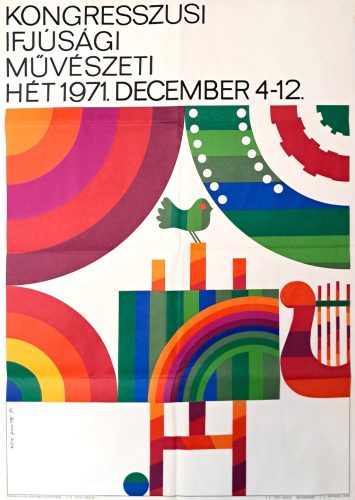Kongresszusi Ijfúsági Művészeti hét 1971.Dec. 4-12, Máté András jelzéssel, 1971
