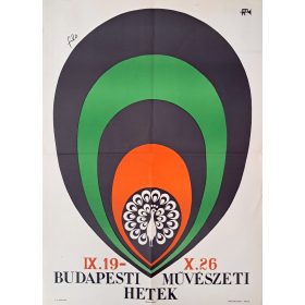 Budapesti művészeti hetek plakát, 1971, Filo jelzéssel