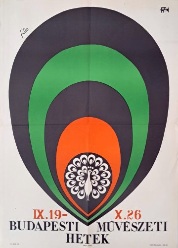 Budapesti művészeti hetek plakát, 1971, Filo jelzéssel