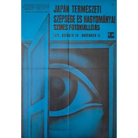   Japán természeti szépsége és hagyományai színes fotókiállítás plakát, Helényi jelzéssel, 1973
