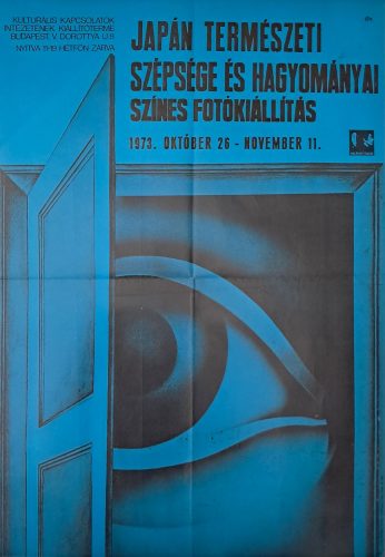 Japán természeti szépsége és hagyományai színes fotókiállítás plakát, Helényi jelzéssel, 1973