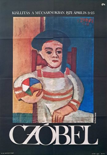 Czóbel kiállítás a műcsarnokban plakát, 1971