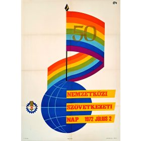   Nemzetközi Szövetkezeti Nap plakát, Bottlik jelzéssel, 1972