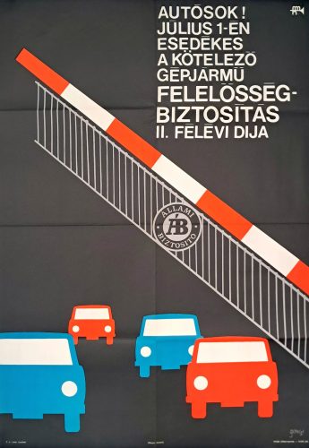 Kötelező gépjármű felelősség biztosítás, Állami Biztosító, Gönczi jelzéssel, 1971