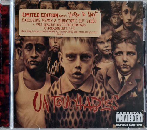 Korn, Untouchables zenei CD, USA kiadás