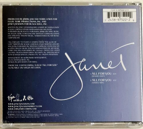 Janet Jackson, All for you zenei CD