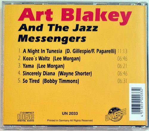 Jazz Giants, Art Blakey zenei CD