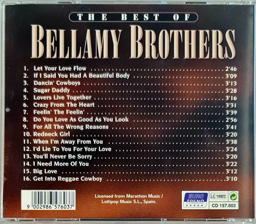 Bellamy Brothers, The best of zenei CD