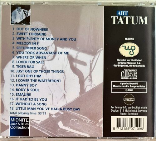 Art Tatum zenei CD
