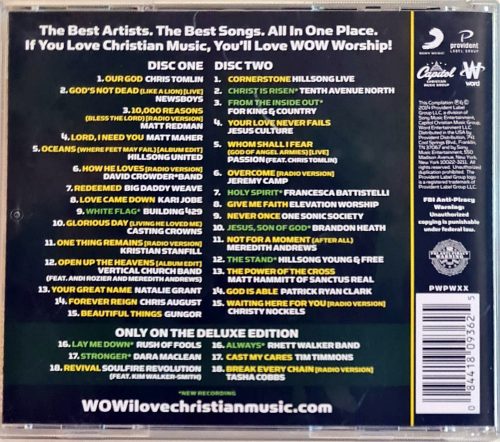 Wow Worship deluxe dupla zenei CD