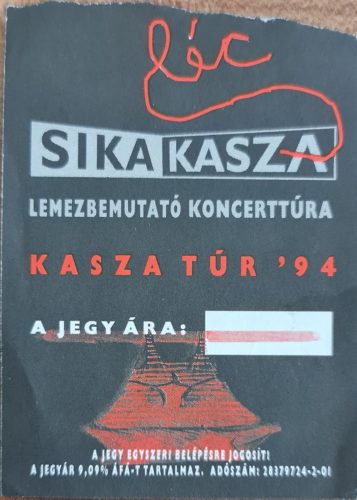 Kispál és a Borz koncertjegy 1994